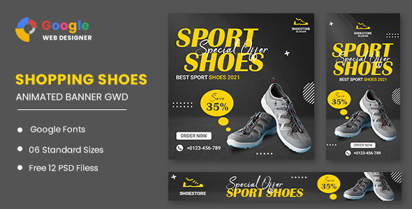 SPORT SHOPS HTML5 BANNER ADS GWD