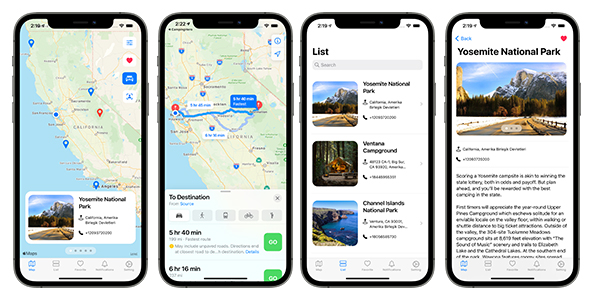 App Hero do Camping | Swiftui Application completo do iOS
