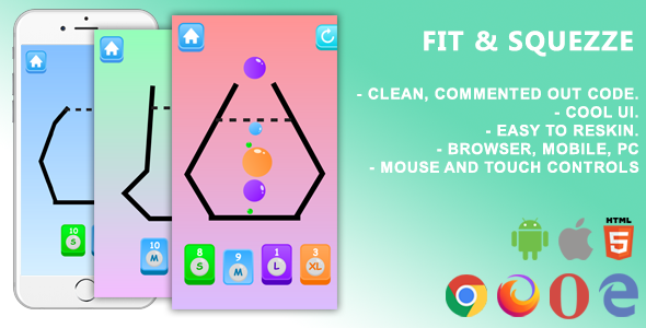 FIT & SQUEZZE. Mobile, jogo html5 .c3p (construto 3)