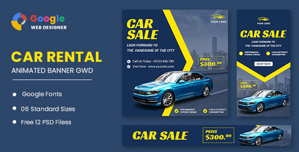 HTML5 Banner Car Banner ADS GWD