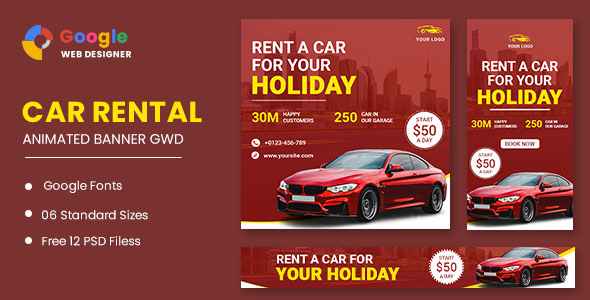 HTML5 Banner ADS Banner Rent