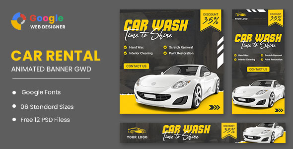 CAR HTML5 BANNER ADS GWD