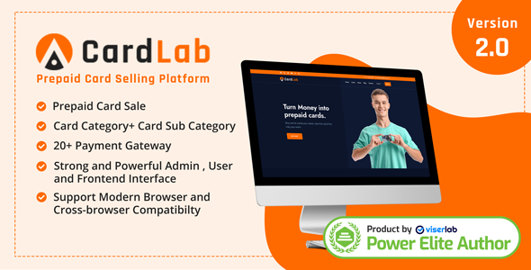 Cardlab – plataforma de venda de cartões pré -pagos