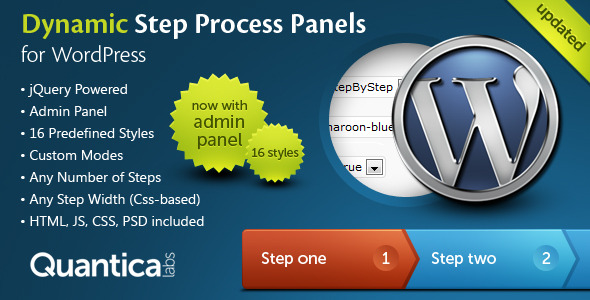 Painéis de processo de etapa dinâmica para WordPress