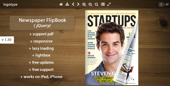 FlipBook de jornal -JQuery