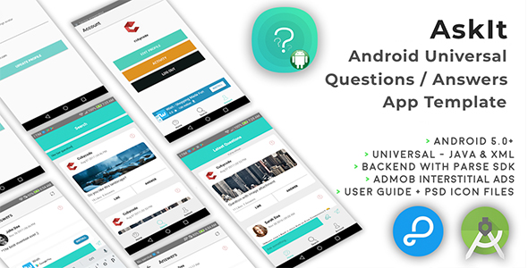 Askit | Modelo de aplicativo para perguntas universais/respostas do Android
