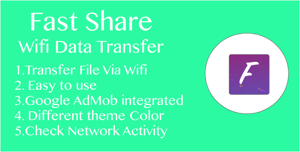 Compartilhamento rápido | WiFi Fast Data Transfer App para Android com Admob