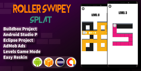 Roller Swipey Splat 3D (Projeto Buildbox + AdMob + BBDOC)