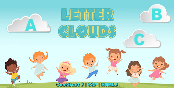 CARTAS NURDAS DO JOGO (Construção 3 | C3P | HTML5) Crianças Educational English Alphabet Game