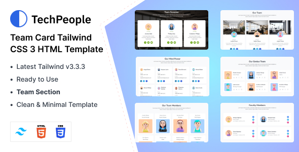 TechPeople – Modelo HTML CSS 3 Html