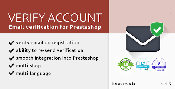 Verifique a conta do PrestaShop