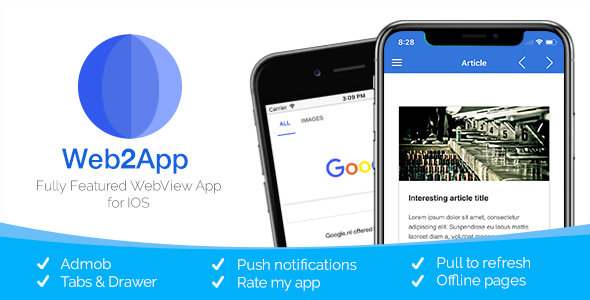 Web2App para iOS – mais rápido rico em recursos iOS WebView
