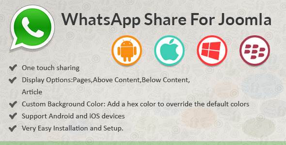 Share whatsapp para joomla