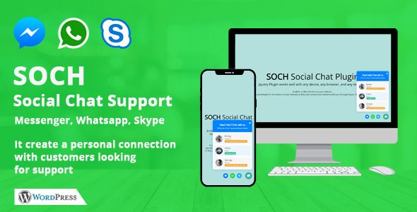 Soch – suporte de bate -papo social para WordPress