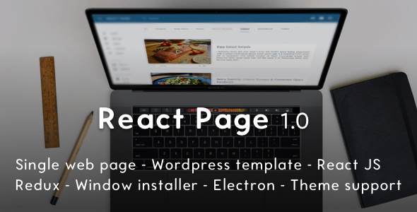 Reactpage – O kit de inicialização do Bootstrap para Reactjs e WordPress