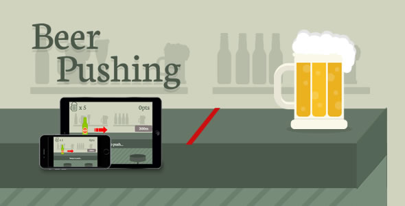 Pushing de cerveja – jogo html5
