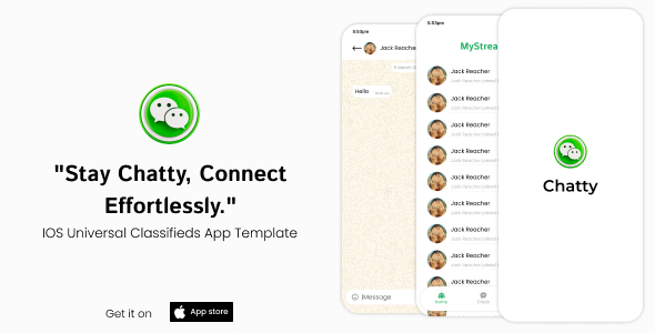 Falador | Modelo de aplicativo de bate -papo público universal iOS (SWIFT)