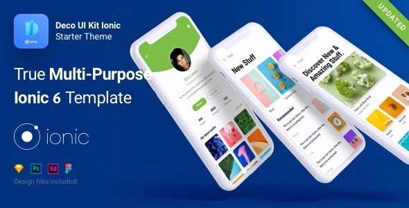 Kit de Ui deco – Modelo de App Ionic 6 Multi -Purpose Ionic 6 – Angular 13, Sass, Firebase
