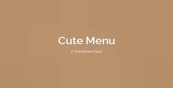 Menu fofo – 8 pacote de transições