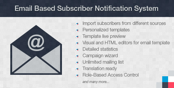 Sistema de notificação de assinante baseado em e -mail
