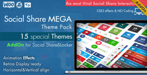 Social compartilhe mega pacote de temas – WordPress