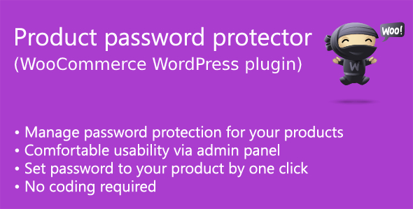 Protetor de senha do produto para wooCommerce