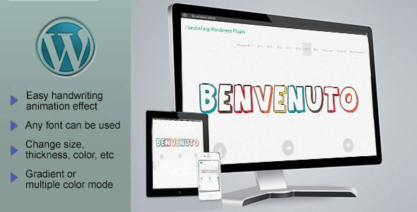 Animação de texto manual SVG responsiva – plug -in do WordPress