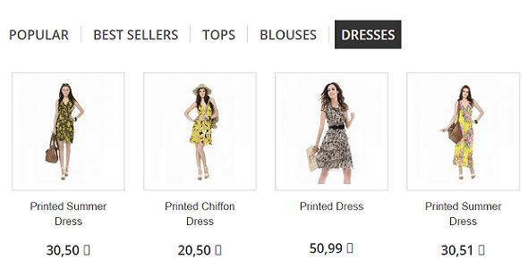 Módulo Prestashop 1.6: Exiba várias guias de categoria na página inicial ao lado da nova chegada, popular