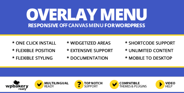 Plugin de menu de menu sobreposição