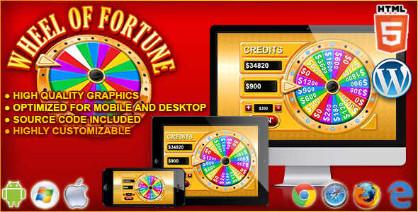 Wheel of Fortune – jogo de cassino html5