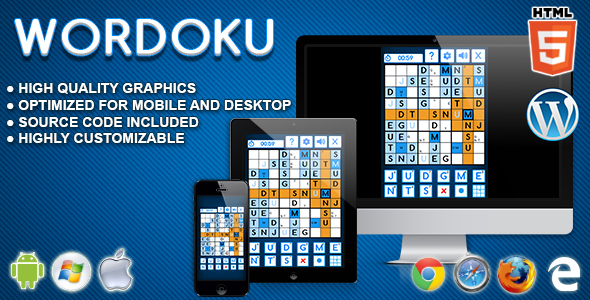WordOku – jogo lógico html5
