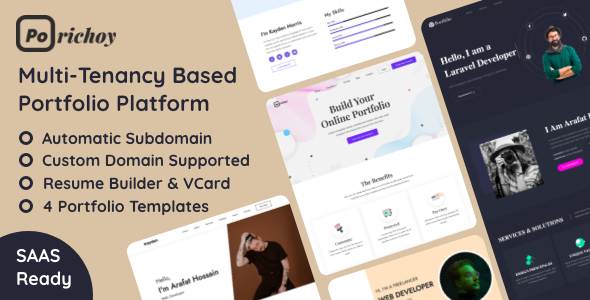 Porichoy – plataforma de construtor de portfólio baseada em multitenância (SaaS)