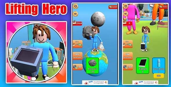 LIFTENTE HERO 3D Game Unity Código Fonte