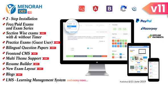 Menorahoes – Sistema de Aprendizagem e Exame online