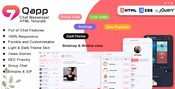 Qapp – bate -papo de desktop e mensagens