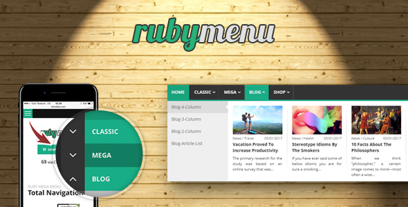 Menu do Mega Ruby