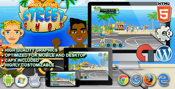 Tiro de rua – HTML5 Construct 2 Sport Game