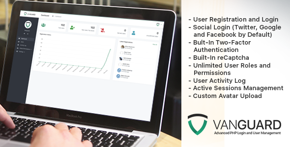 Vanguard – Login avançado de PHP e gerenciamento de usuários