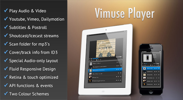 Vimuse – html5 mídia player
