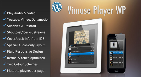 VIMUSE – Plugin de WordPress de Media Player