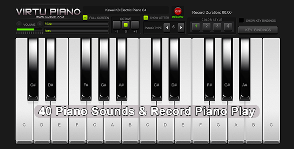 Virtu piano – piano virtual html5