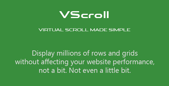 Vscroll: rolagem virtual simplificada