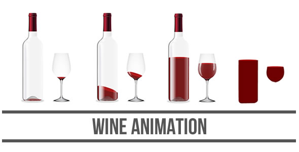 Animação de vinho – tela HTML5