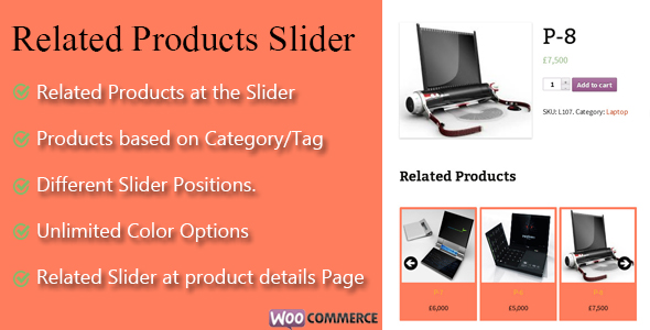 Slider de produtos relacionados a WooCommerce