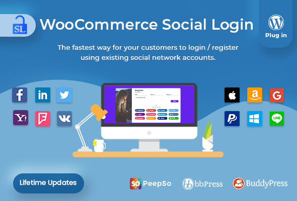 Login social – plugin WordPress / WooCommerce