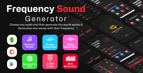 Gerador de som de frequência – Criador de frequência de som – gerador de tons de onda sonora
