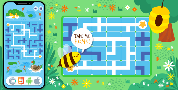 Encontre Path Animal – Game HTML5, Construa 3