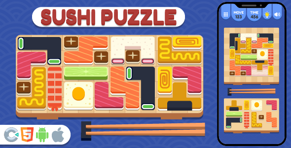 Sushi de jogo de jogo premium – html5, construto 3