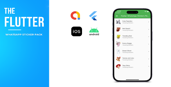 Pacote de adesivos do WhatsApp Flutter