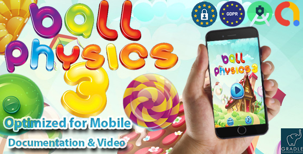Ball Physics v2.8 (Admob + GDPR + Android Studio)